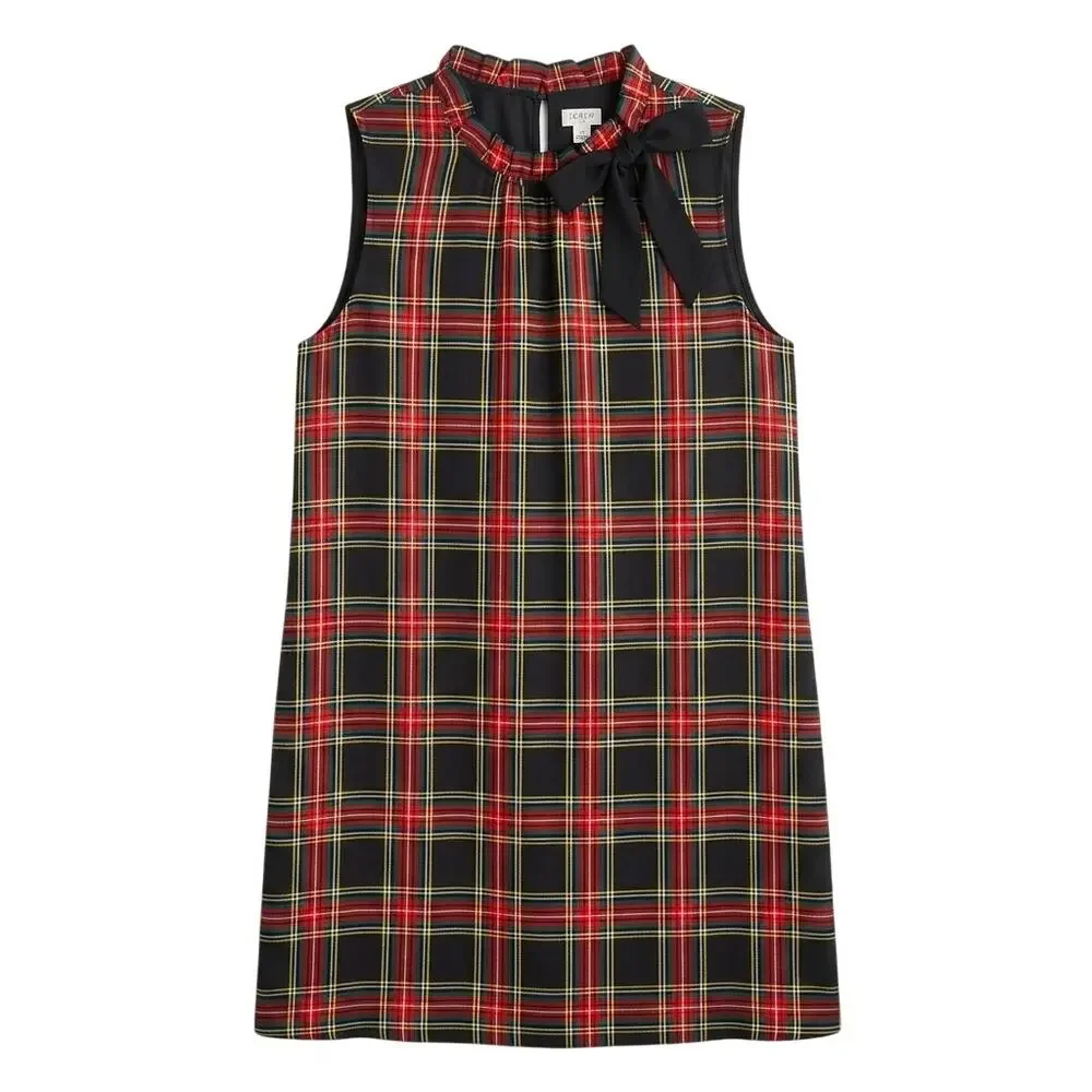 J. Crew Tartan Plaid Shift Dress Size 20